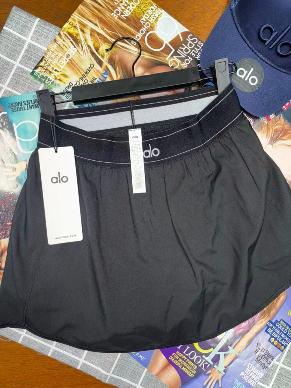 NWT🏷️ALO Yoga tennis skirt classic black versatile style 🖤 - Picture 5 of 8